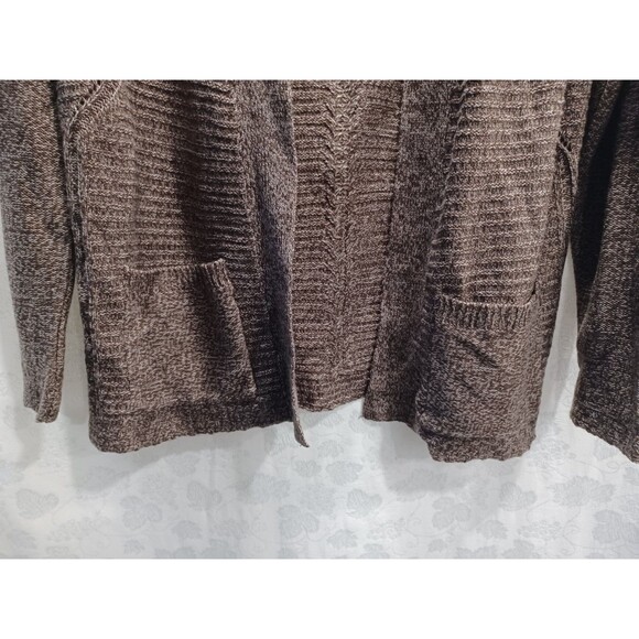 CROFT & BARROW WOMENS OPEN FRONT CHESTNUT KNIT CARDIGAN SWEATER SIZE SMALL NWT - Picture 5 of 6